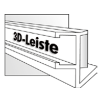 3D-Leiste mit Abrisskante 3D-Leiste mit Abrisskante