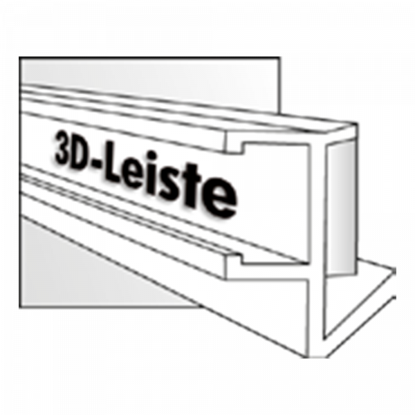 3D-Leiste mit Abrisskante
