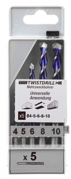Twistdrill Mehrzweckbohrer-Set 5-tlg.