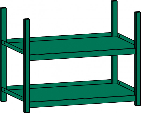 Regalsystem Universalmodul 2-fach