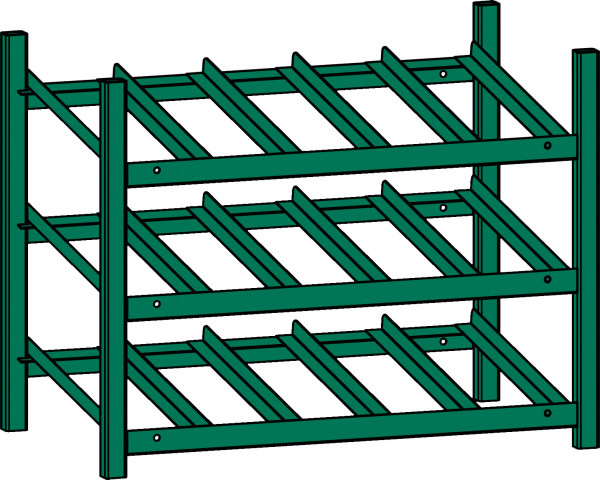 Regalsystem Normteilmodul 5-fach