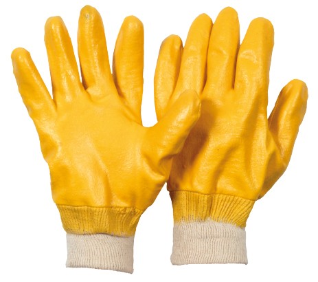 Nitril-Handschuhe mit Strickbund Gr.10