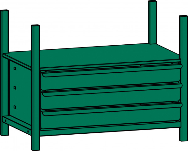 Regalsystem Schubladenmodul