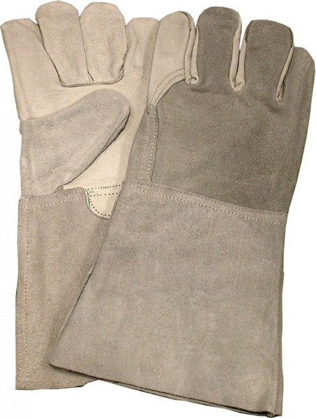 Schweißerhandschuhe-Spaltleder 35 cm